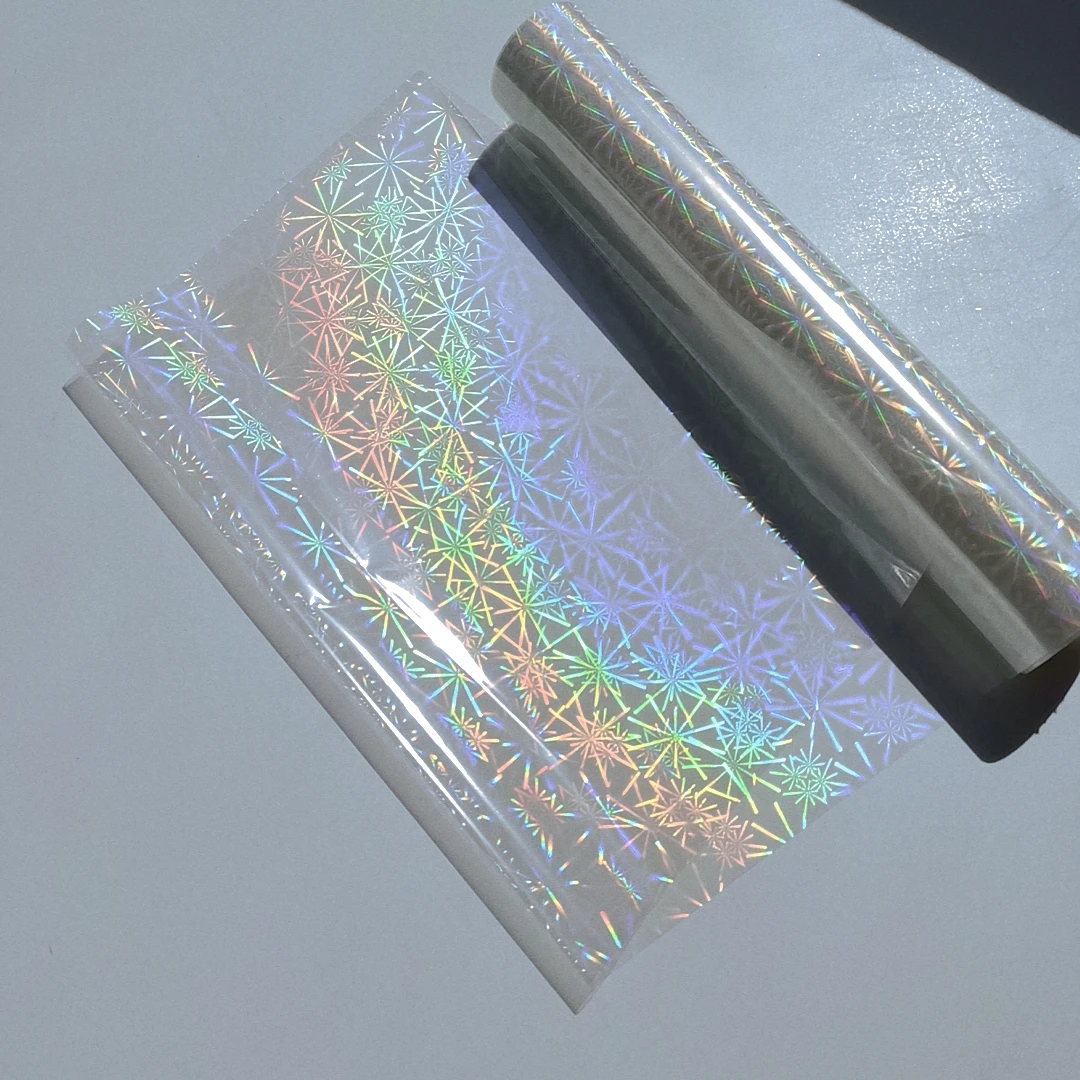 Holographic Plain Transparent Hot Stamping Foil On Paper or Plastic 21cm X 120m/Lot DIY Package Box