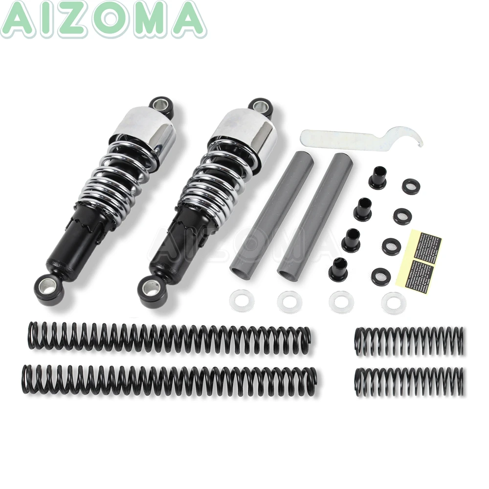 10.5'' Shock Absorbers Suspension Lowering Slammer Kit For Harley Sportster XL50 XL883 XL1200 C L N R  T V X  2004-2015 2016 17