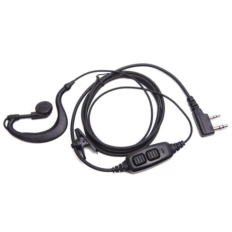 Headset Earphone PTT ganda mikrofon untuk Baofeng UV-82 UV-82HP UV-82HX UV-8 UV82L UV-89 UV-82TP aksesori Headset GT-5TP