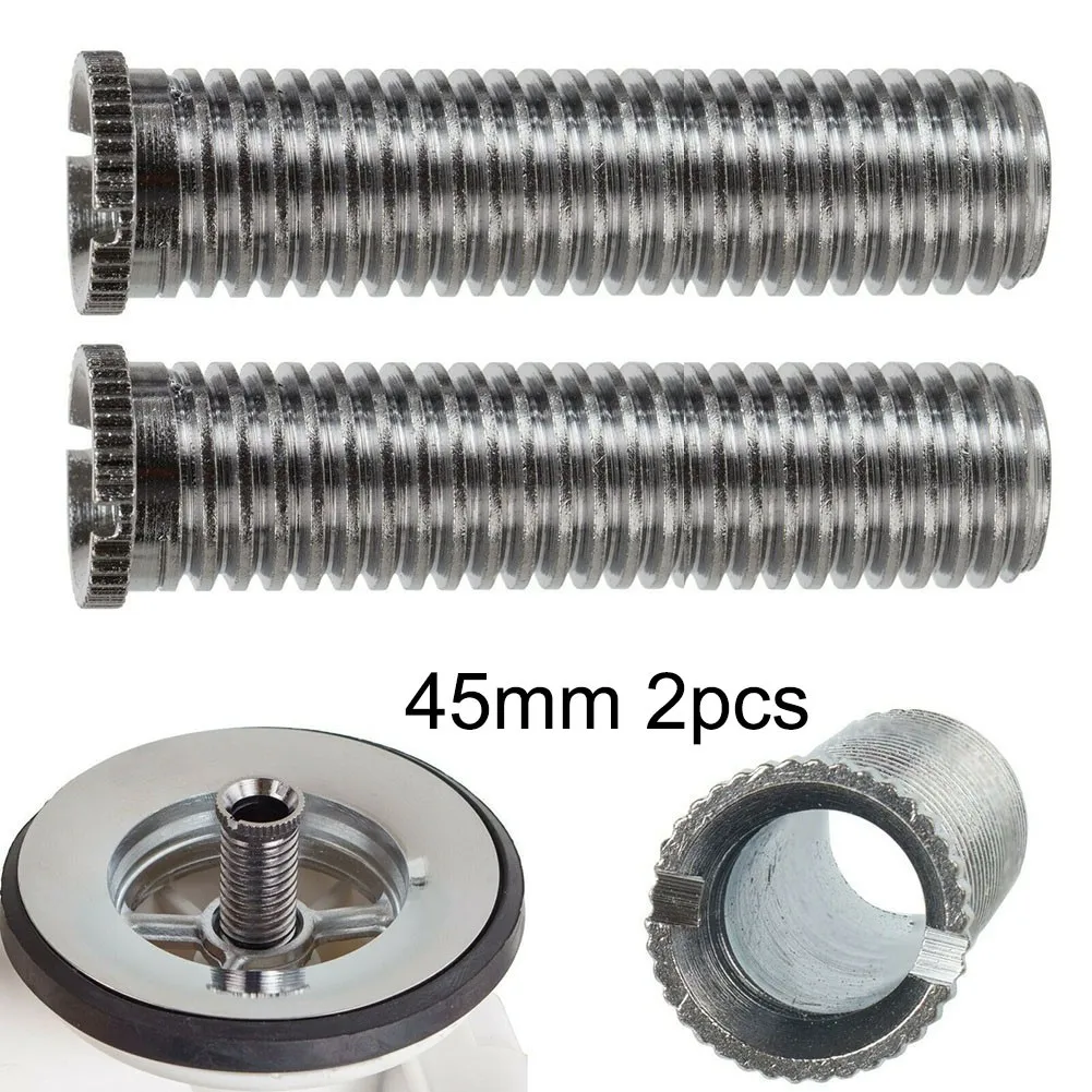 1/2/5pc 35mm 45mm Stainless Steel Plug Screw Bolt Kitchen Sink Basket Strainer Waste Threaded Screw Connector