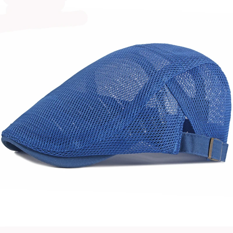 HT3191 Cap for Summer Beret Kids Child Spring Summer Hat Breathable Mesh Cap Boys Girls Adjusted Beret Cap Sun Hat Kids Flat Cap