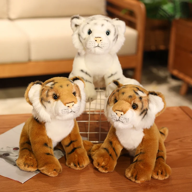 

Simulation Tiger Baby Plush Toy Stuffed Soft Wild Animal Forest Tiger Pillow Doll Children Children Birthday Gifts Home Decor