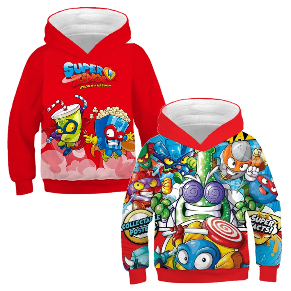 

Super Zings Family Look Matching Clothes Mother Daughter Son Sweatshirts Superzings Hoodies Coats Kids Mom and Dad Spring Autumn