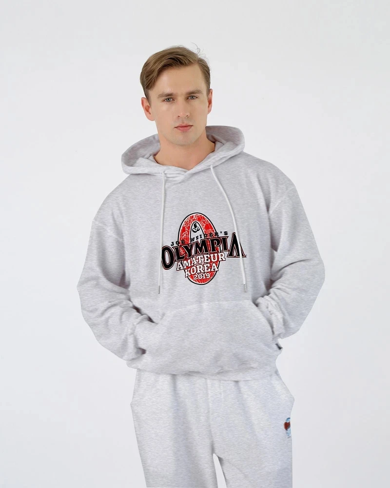 New men\'s sports casual hoodie winter Thicken pullover men\'s running exercise clothing Olympia Casual Running Sports Tops