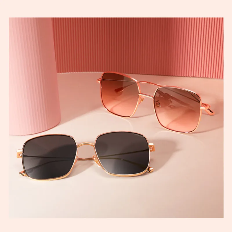 PARZIN Sunglasses For  Women Vintage Rectangle Metal Female Sun Glasses Ladies Eyewear UVA/UVB 92028