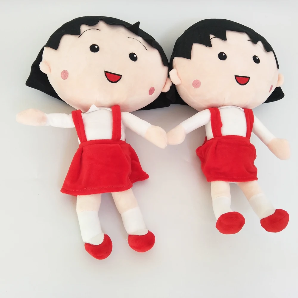 Crianças brinquedos de pelúcia bonito chibi maruko crianças bebê brinquedo de pelúcia menina boneca presente