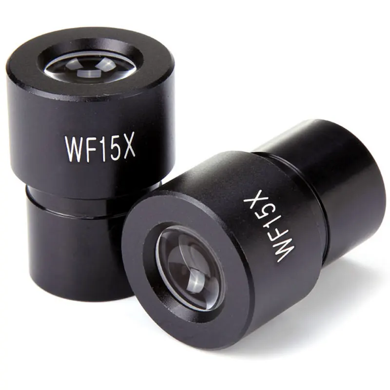 WF15X Biological Microscope eyepiece Mounting size 23.2mm Optical Microscope Lens Accessories Wide Angle Lens Monocular Ocular