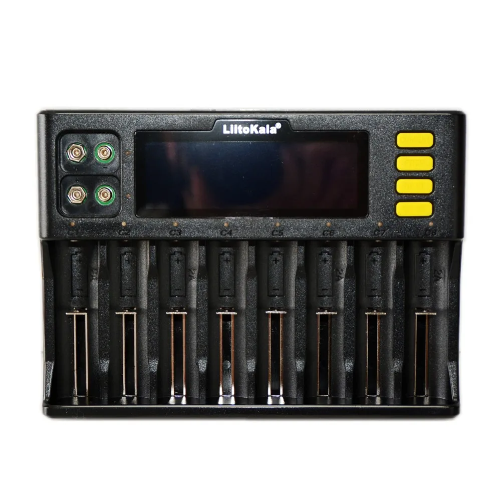 Liitokala lii s8 18650 26650 21700 شاحن بطارية ليثيوم 1.2 فولت 3.2 فولت 3.7 فولت متعددة الوظائف 8-slot الذكية شحن سريع AA AAA LiFePo4