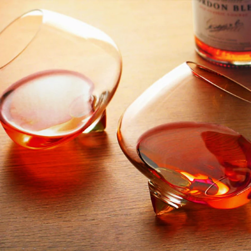 Creative Spin Gyro Wedding Wine Glass Rotate Liqueur Glasses Cognac Brandy Snifters Bar Swing Whisky Tumblers Rock Whiskey Cups