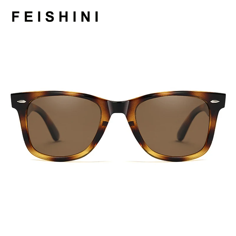 FEISHINI High Quality Butterfly Frame Acetate Sunglasses Women Fashion UV Protector korea Glasses Mens Female Mirror