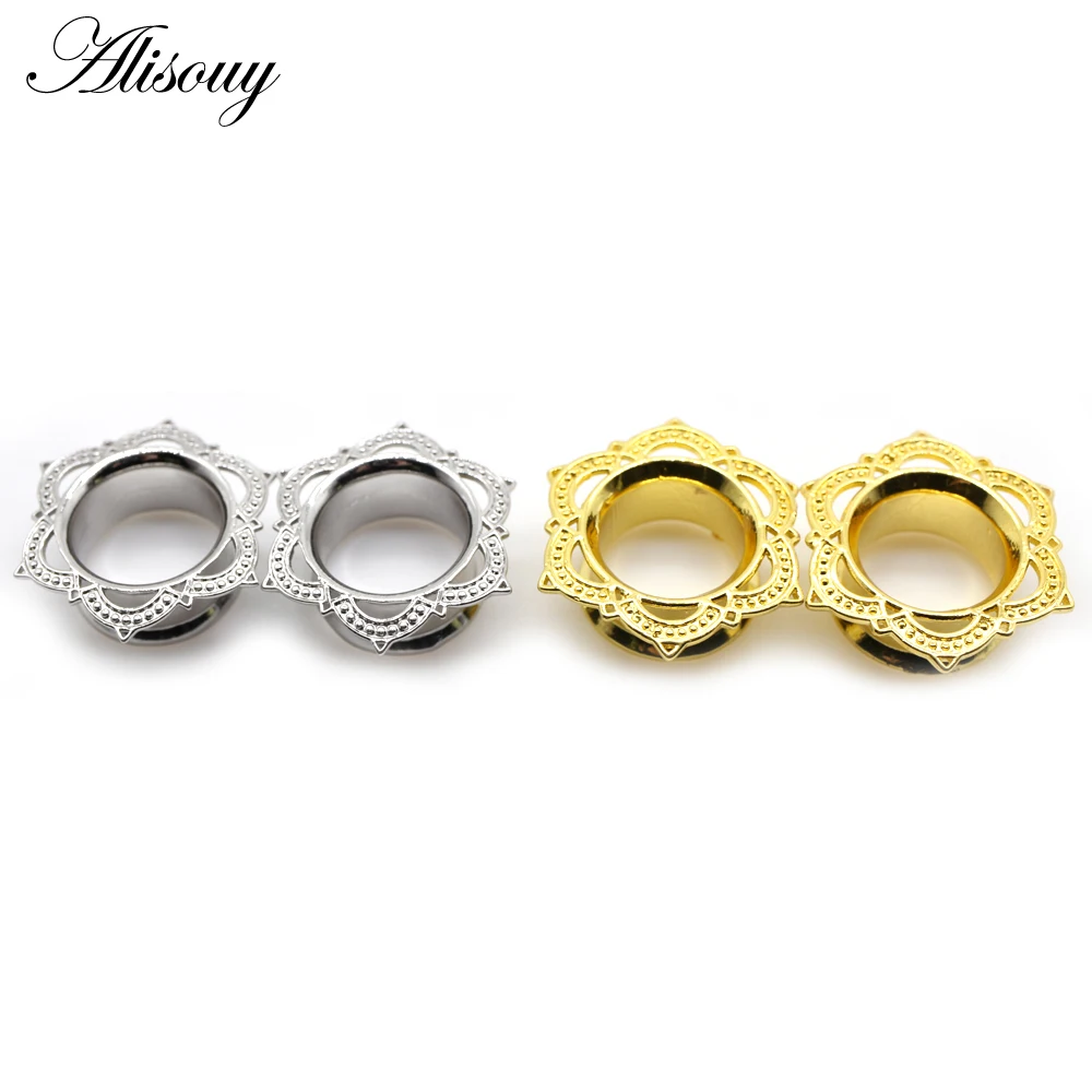 Flower Ear Plugs Tunnel Expanders Stretcher Set