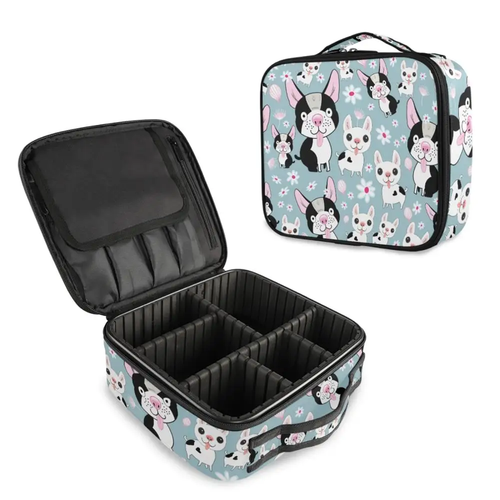 

New Dog Printing Women Cosmetic Bag Multifunction Makeup Bag Grooming Kit Beauty Case Toiletries Organizer Travel Make Up Cases