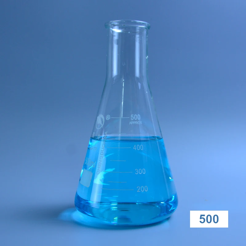 1 PC Conical Glass Flask High Borosilicate Glass Erlenmeyer flask triangular Bottle Lab or Kitchen tools 50 ML To1000ML