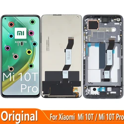 Original For Xiaomi Mi 10T Pro M2007J3SY M2007J17C M2007J3SG LCD Display Touch Screen Digitizer