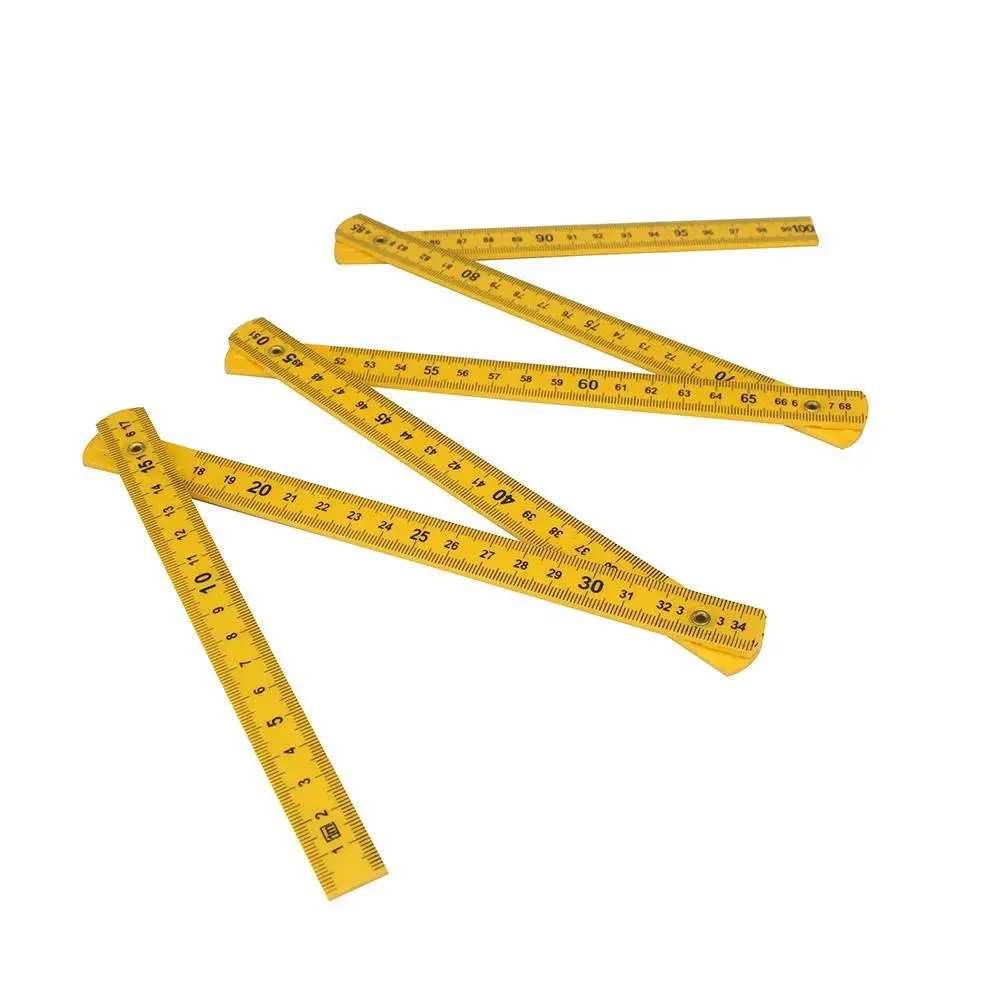 1meter Slide Six-Parts Fold Up Rulers Folding Versatile Inside Reading Carpenter's Ruler Education Meter Lightweight