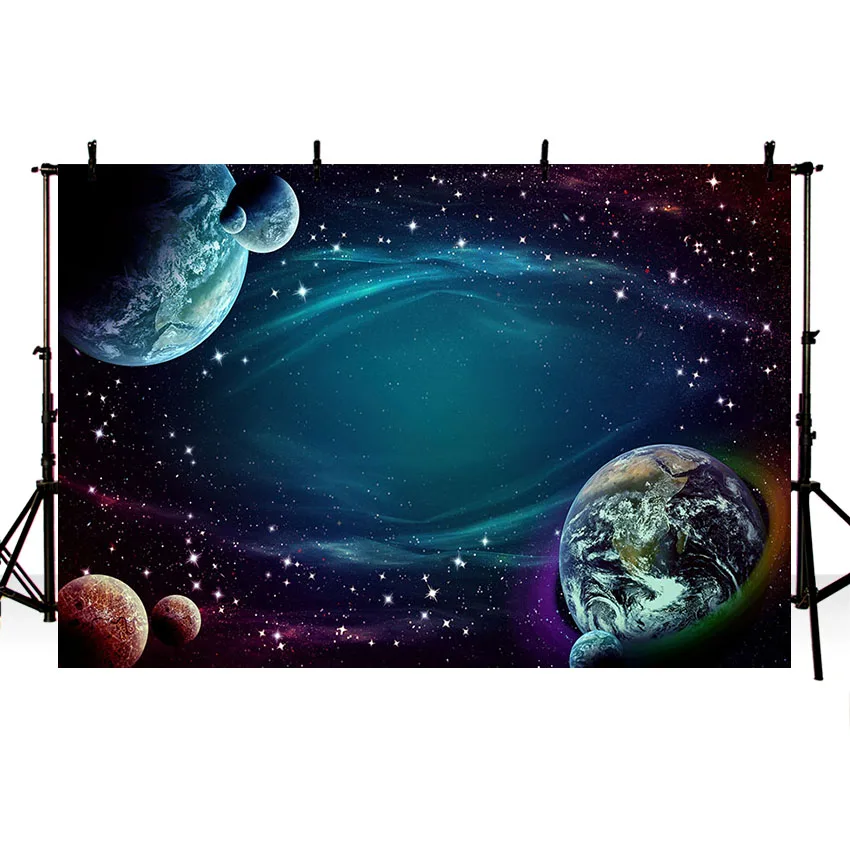 Avezano Backdrops Birthday Earth Universe Planet Space Photography Background Photo Studio Photophone Photozone Wallpaper Decor