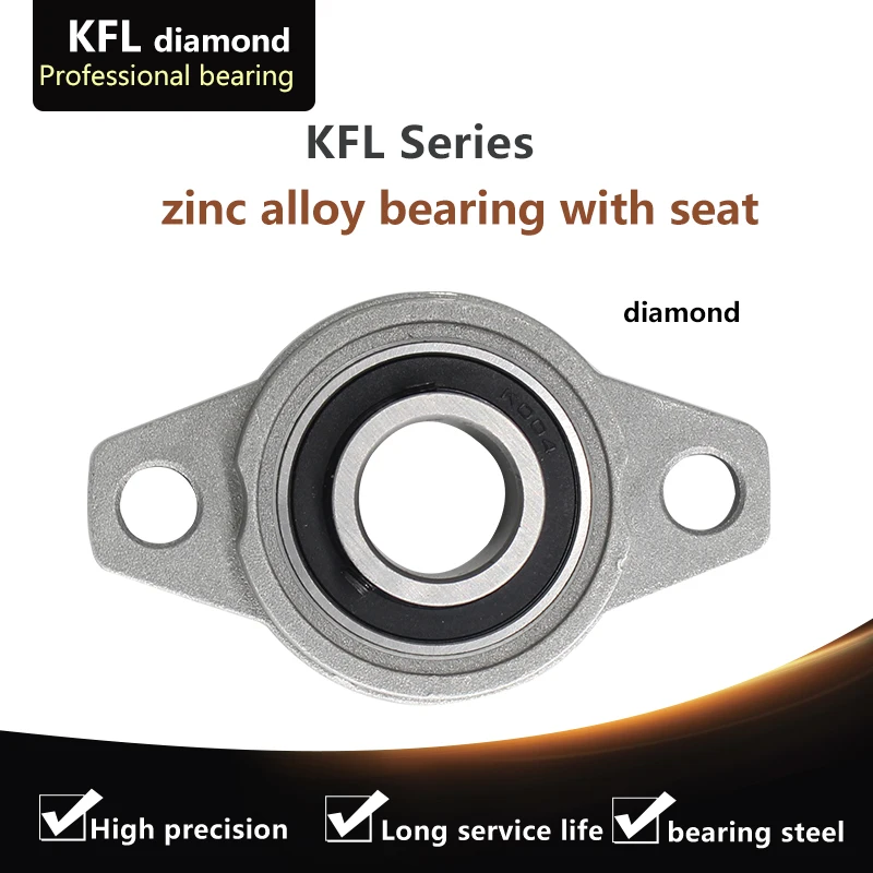 KFL08 KFL000 KFL001 KFL002 KFL003 KFL004 KFL005 006 Diameter  Bore Diameter Self Aligning Zinc Alloy Flange Pillow Block Bearing