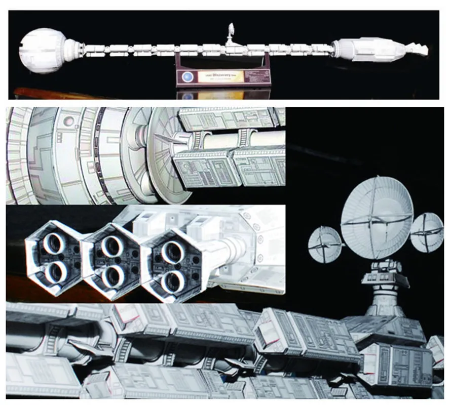 

Пленка 2001 A Space Odissey USS Discovery XD-1, набор бумажных моделей космических кораблей длиной 60 см