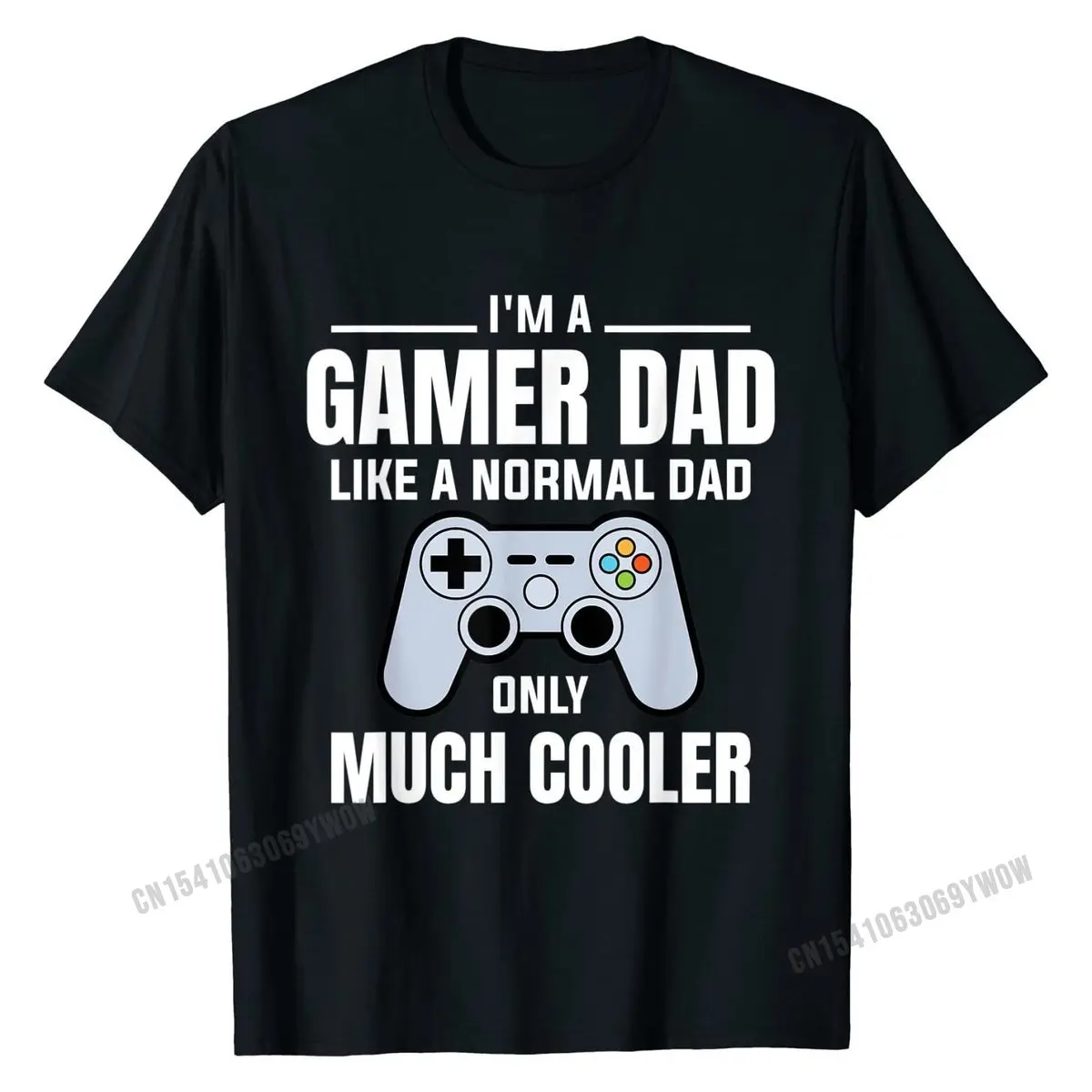 Mens Gamer Dad Like A Normal Dad Video Game Father T-Shirt Family T Shirts Prevailing Tops Shirts Cotton Men Design