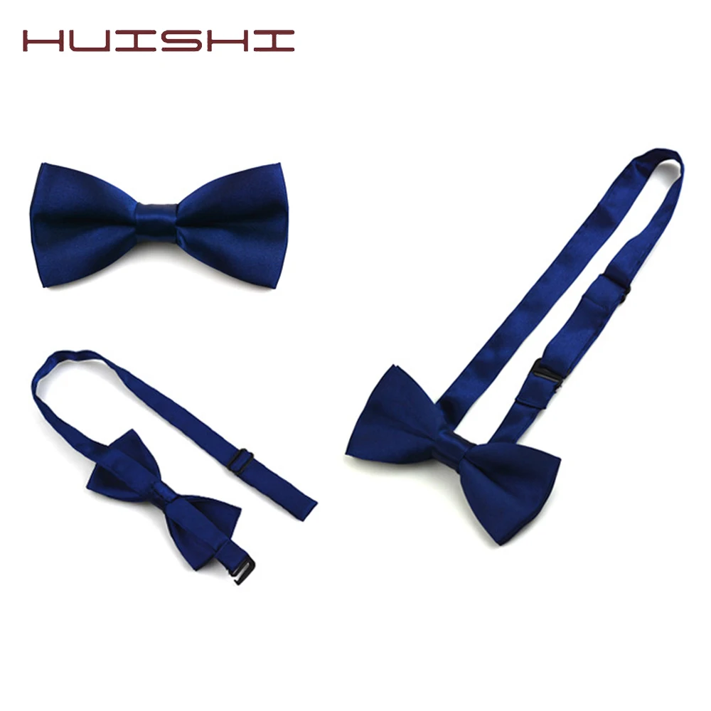 HUISHI Neckwear Boy's Baby Fashion Solid Color Adjustable BowTie Two Tone Pet Dog Cat Bow Tie Blue Red So cleverness Bow Tie