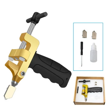 Outil de Coupe de Carreaux de Céramique 2 en 1, Synchronisation du Verre, Portable, Construction, Diamant