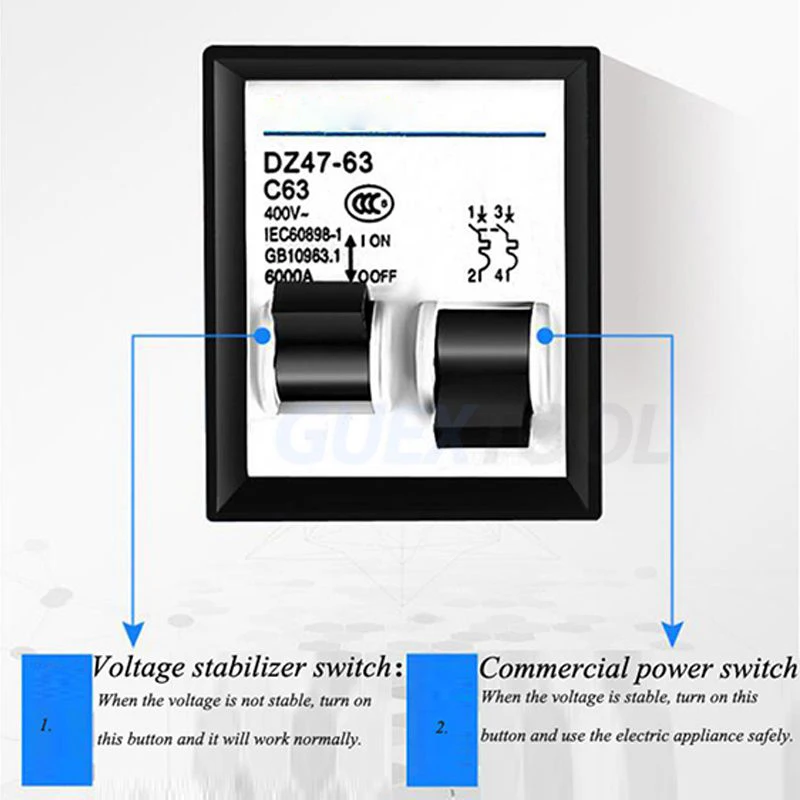 Voltage stabilizer 220v automatic household high-power 15kw pure copper low-voltage air conditioner special voltage regulator