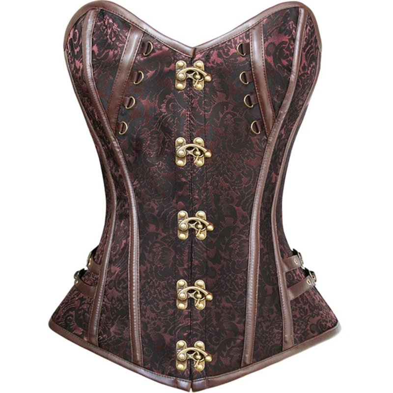 

Overbust Corset and Bustiers Tops Black Sexy Corselet Steampunk Gothic Lingerie Women Slimming Waist Trainer Body Shapewear