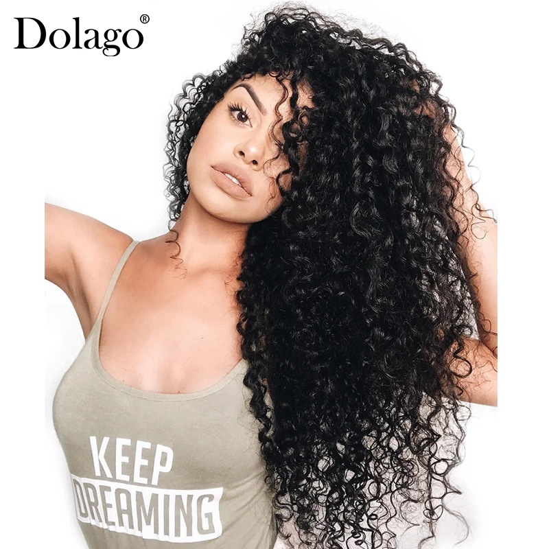 Transparent Lace Wig Curly 13x6 Lace Frontal Wig 180% Density Short Bob Lace Front Human Hair Wigs Swiss Full End Dolago Remy