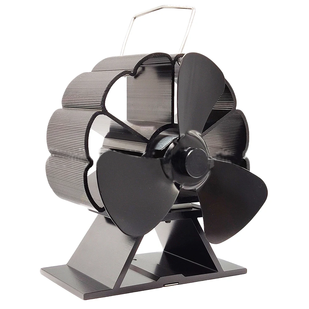 Ventilateur de cheminée à 3 lames, silencieux et silencieux, alimenté par la chaleur, tête mobile, # W0