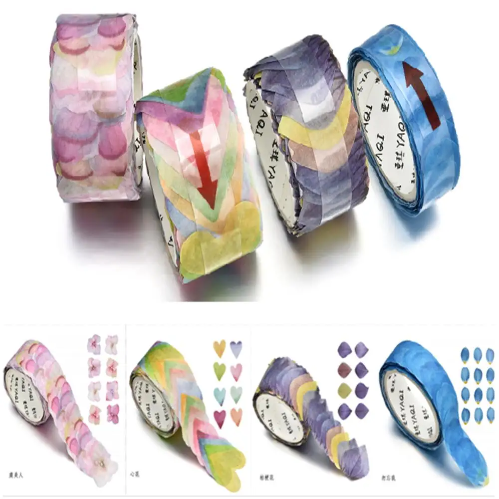 200X Flower Petal Washi Tape Decorative Decals DIY Scrapbooking Paper Stickers