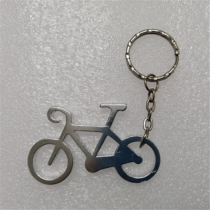 12 pcs Outdoor EDC Multi Bike Bicycle Keychain Bottle Wine Beer Opener Tool Muilti Colors Keyring