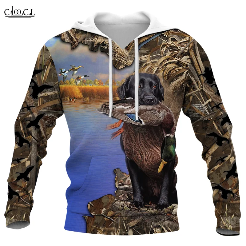 CLOOCL Newest Popular Duck Hunting 3D Print Mens Hoodie Harajuku Fashion Sweatshirt Unisex Casual Pullover Drop Shipping