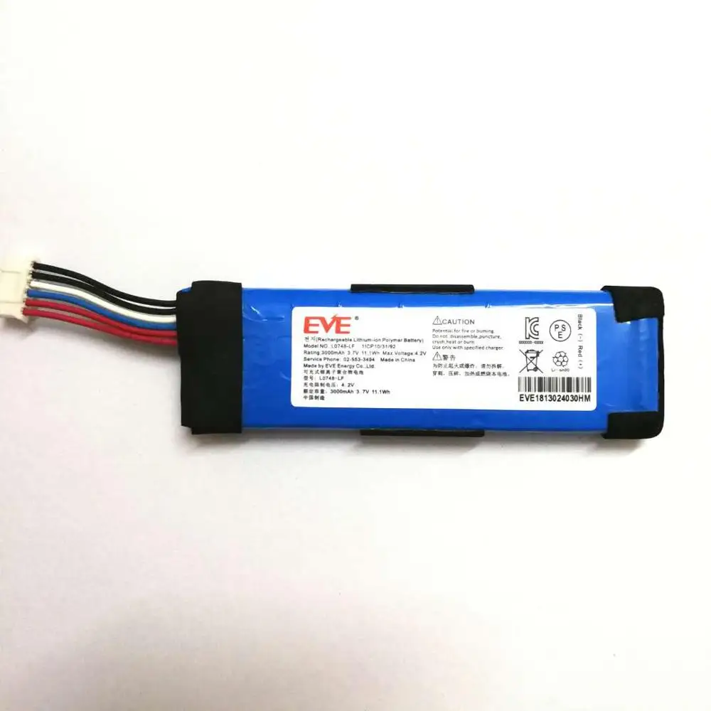 Imagem -02 - Li-polímero Bateria de Substituição para Jbl Flip Flip3 se L0748-lf Acumulador Novo 3.7v 3000mah