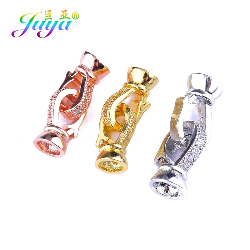 Juya DIY Schmuck Ergebnisse liefert Unendlichkeit Stecker Verschluss Verschluss Zubehör für Natursteine Perlen Perlen Schmuck herstellung – Detail 4
