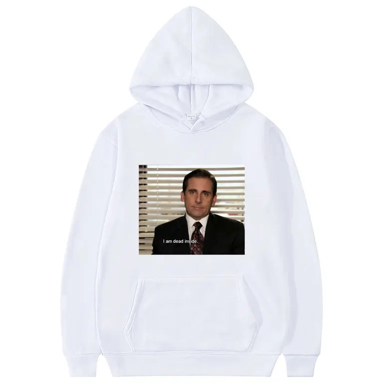 Michael Scott Homage The Office Men Hoodie Tv Series Dwight SchruteJim Halpert Hoodies Cotton Sweatshirt Tops Plus Size Clothes