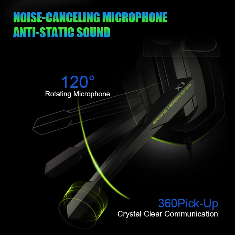 Профессиональные геймерские наушники с супер басами, накладные игровые компьютерные наушники с микрофоном, проводные стереонаушники для ПК, PS4, Xbox