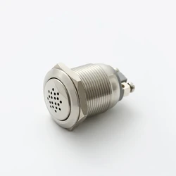 19mm continuous sound or  Discontinuous sound Buzzer 12V 24V Stainless steel body  (PM191B-M/12V)
