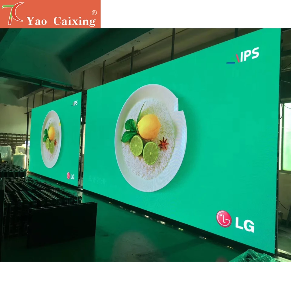 Yao Caixing 500*1000mm P3.91 indoor rental aluminum cabinet display screen stage rental video wall