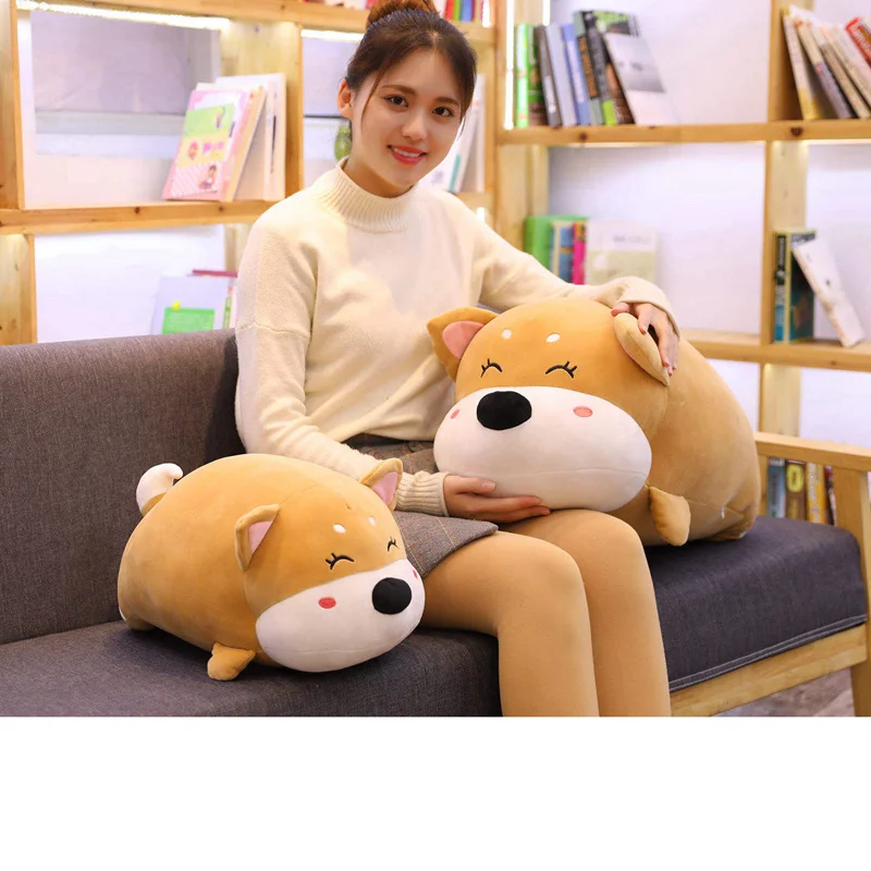 50-100cm Cute Fat Shiba Inu Plush Toy Stuffed Soft Animal Corgi Chai Pillow Dog Doll Gift for Kids Baby Kawaii Valentine Present