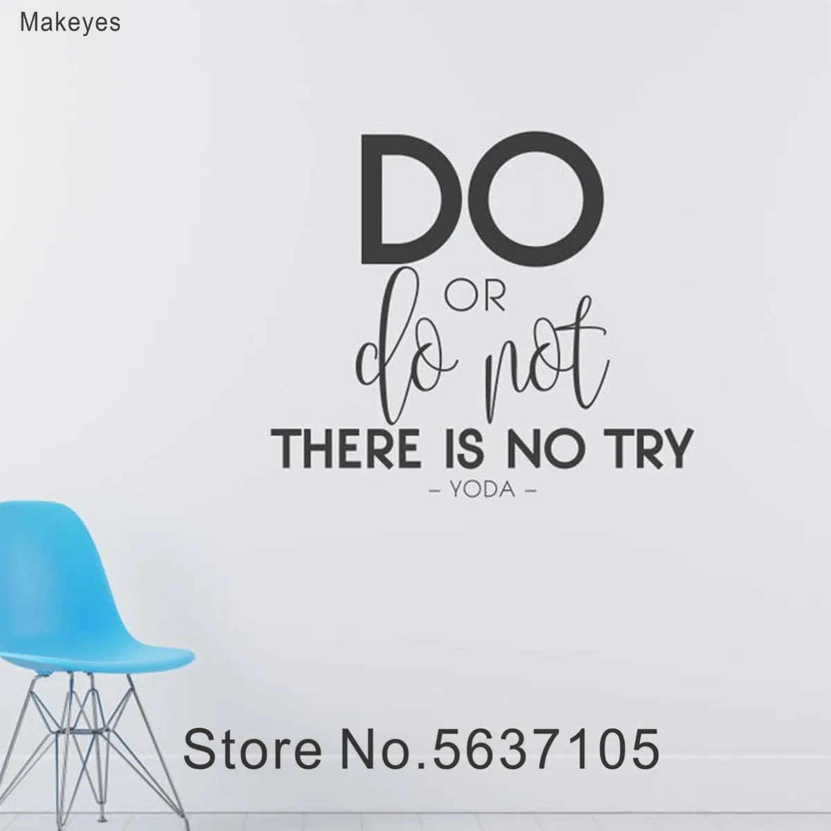 

Makeyes Do Or Do Not Try Wall Stickers Quotes Wall Decals Home Livingroom Art Decor Wall Mural Vinyl Design Wall Murals Q139