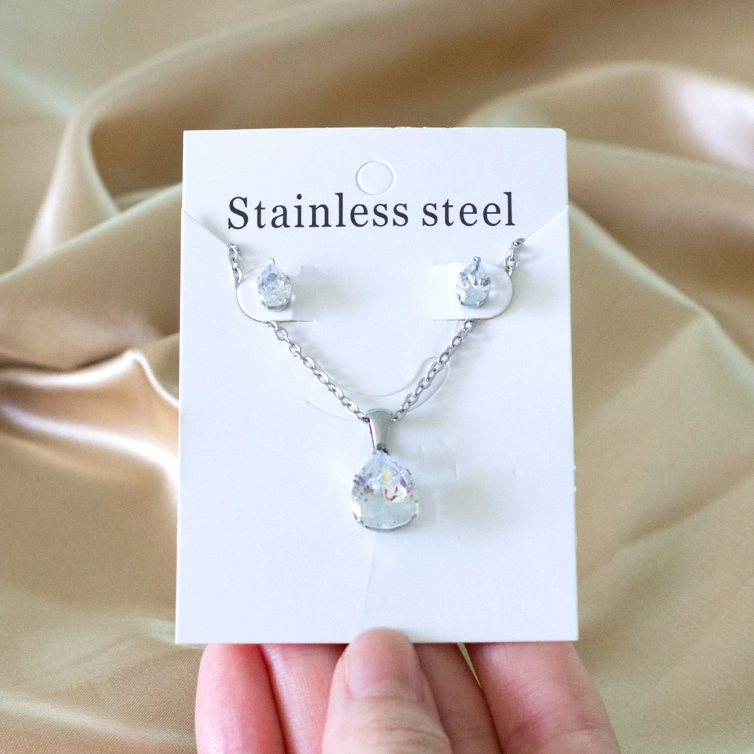 LUXUKISSKIDS 보석 크리스탈 신부 웨딩 보석 세트 귀걸이 목걸이 세트 여성 패션 보석 세트 비쥬 팜므