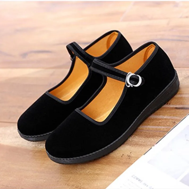 Cresfimix zapatos planos de mujer women cute black cloth dance shoes lady casual comfortable ballet shoes cool shoes a5449