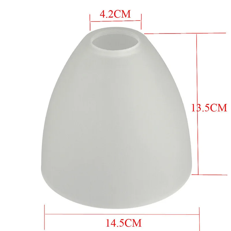 White Frosted Glass Lamp Shade Bell Shaped Lampshade Fitting Lamp Pantalla Lampara Chandelier Wall Lamp Nordic Modern Home Decor