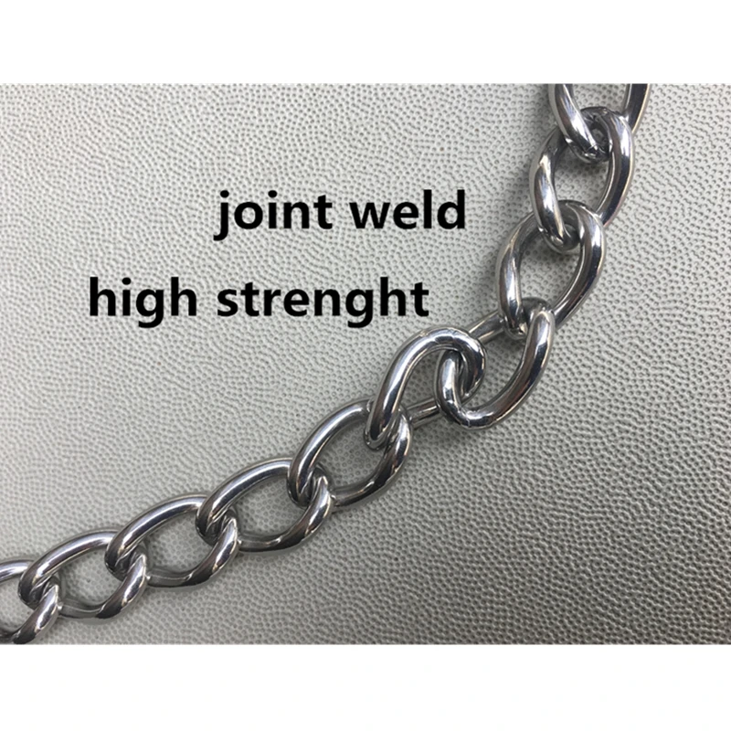 Heavy Duty Dog Collar Chain Rings Strong Metal New Pet Lead Cheap Horse Chain  Pet Pony Leading Chain  610mm 2pcs