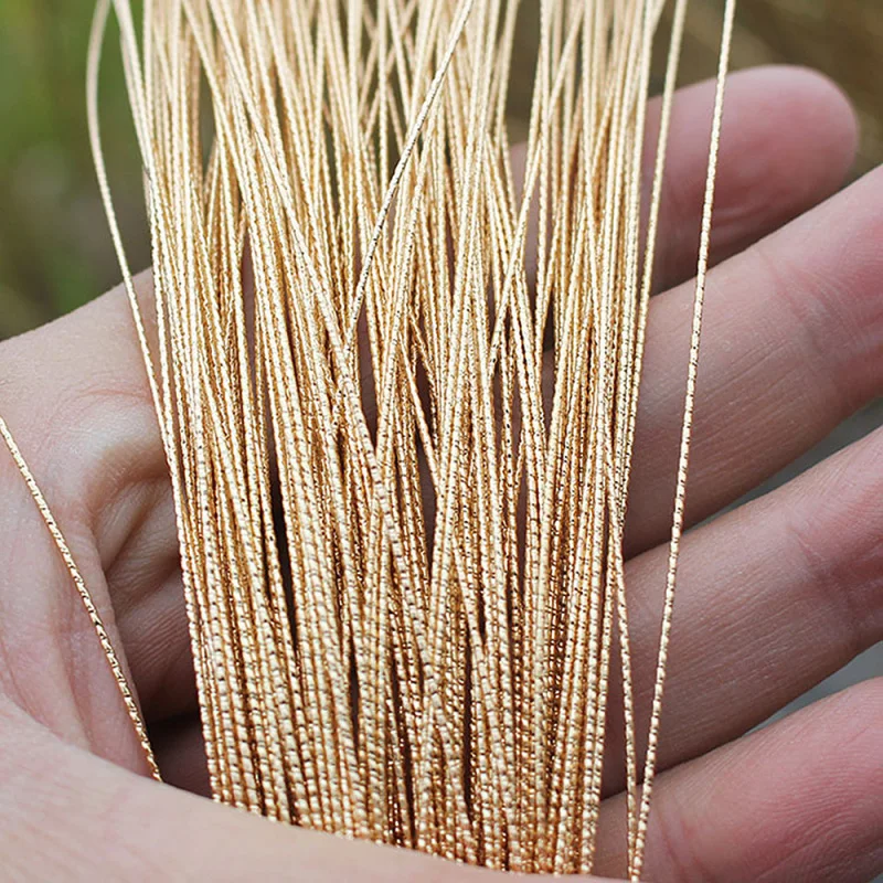 70cm Hard Wire Twist Shape Gold Wire Car Flower Twisted Line DIY Pearl Crystal Winding Accessories