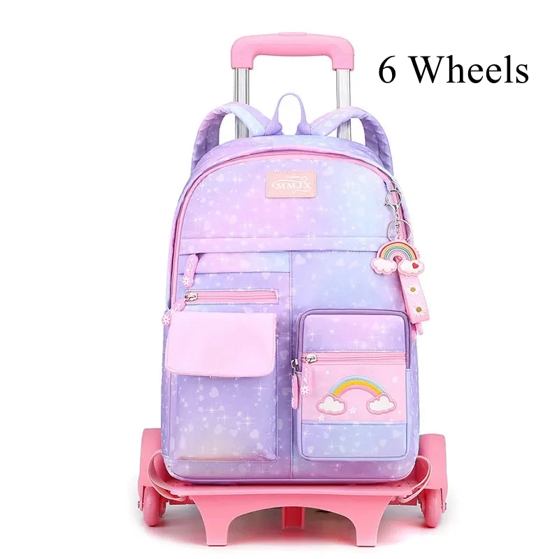 School trolley backpack bag for girls kids School Rolling backpack Bags school wheeled backpack school bag with wheels bookbag