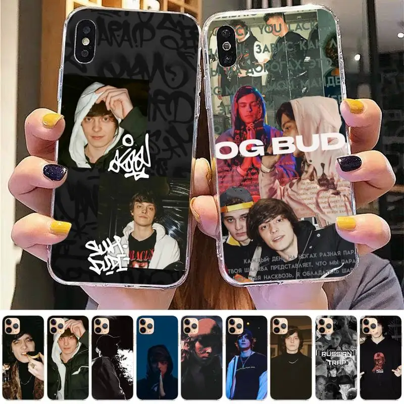 og buda russia rapper Phone Case for iphone 13 11 12 13 mini pro XS MAX 8 7 6 6S Plus X 5S SE 2020 XR cover