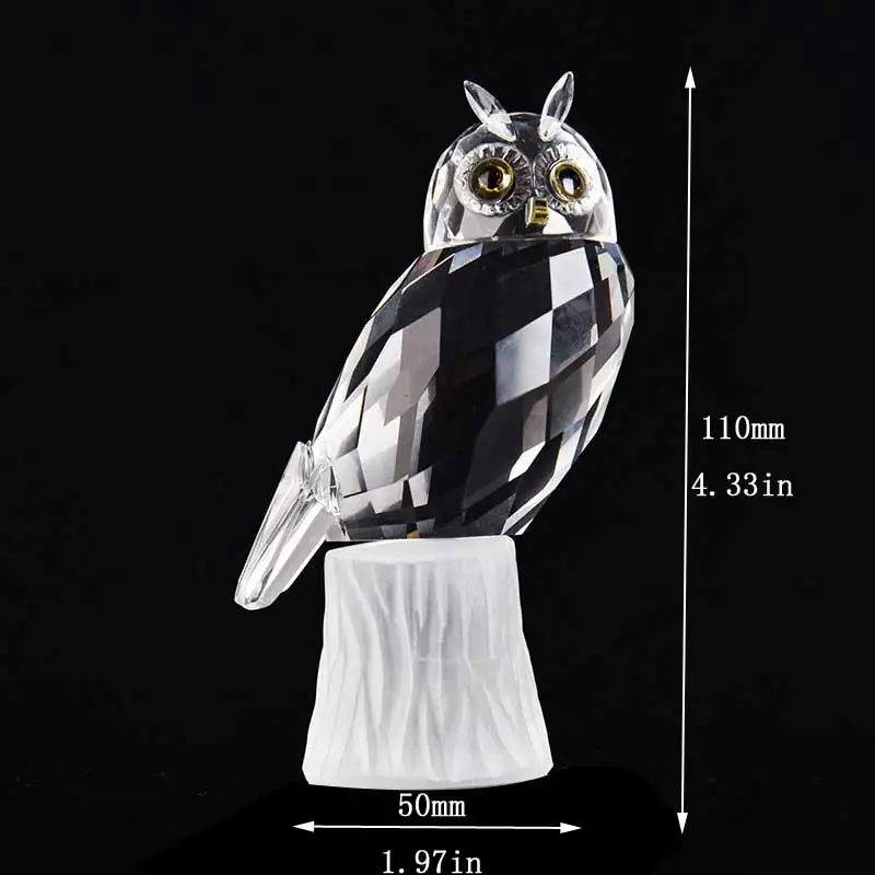 10 Styles Clear Crystal Animal Figurines Glass Animal Paperweight Ornament Statuette Collectible Home Decor Christmas Kids Gift