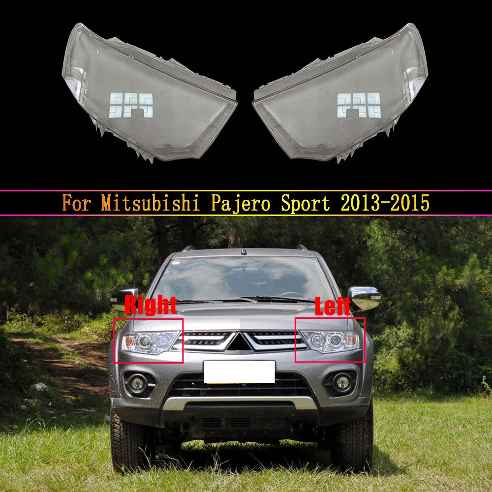 

Колпачки для автомобисветильник для Mitsubishi Pajero Sport 2013 2014 2015, автомобильная передсветильник РА, крышка, абажур, стеклянный чехол для объектива