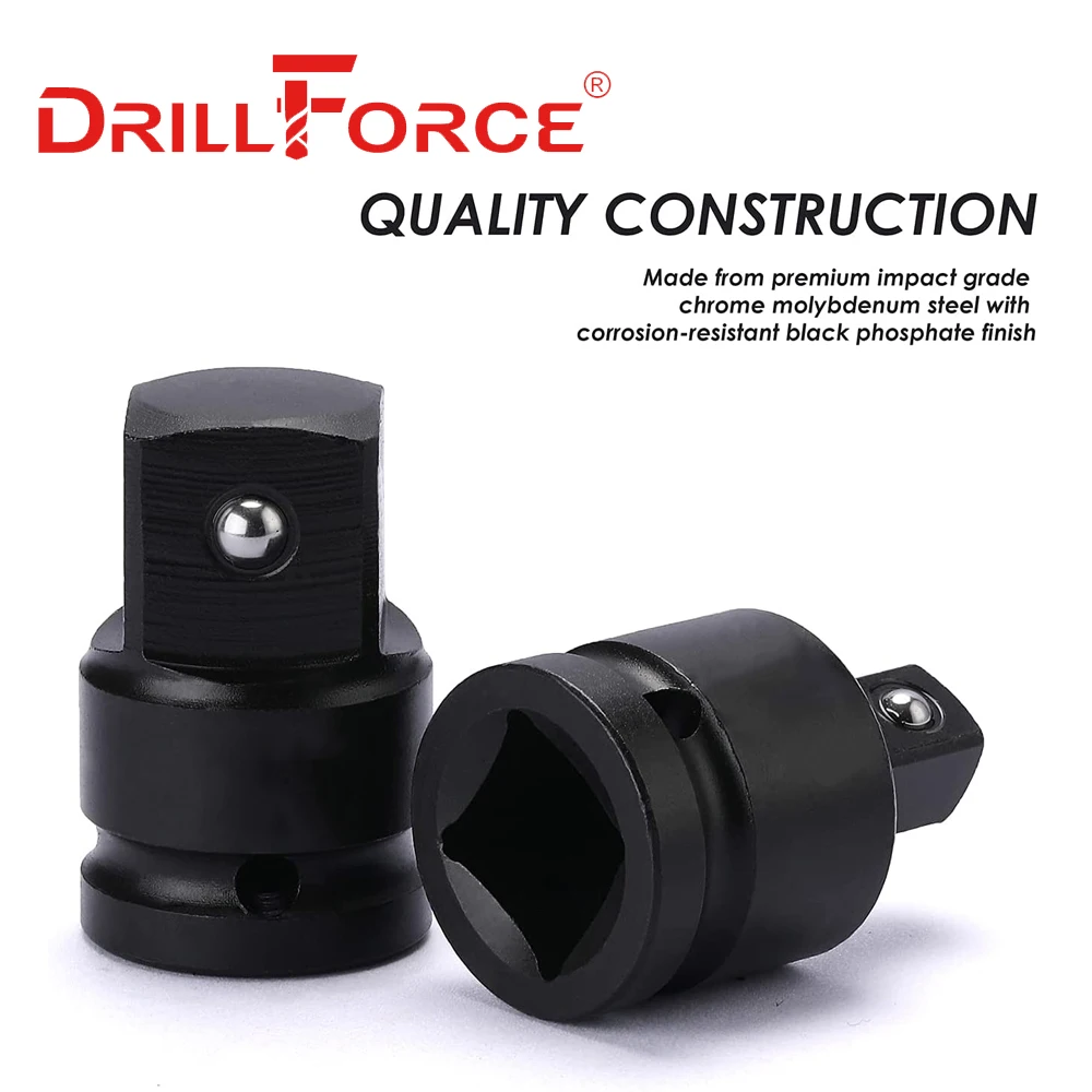 Imagem -03 - Adaptador de Soquete Pneumático Heavy Duty Wrench Connector Redutor de Catraca Conversor Impact Driver Extension Car Auto Repair Tools